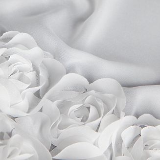 Zasłona gotowa na taśmie ROSES 150x70 Eva Minge Eurofirany biały