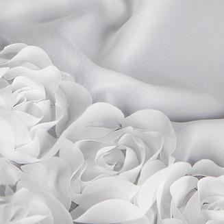 Zasłona gotowa na taśmie ROSES 150x70 Eva Minge Eurofirany biały