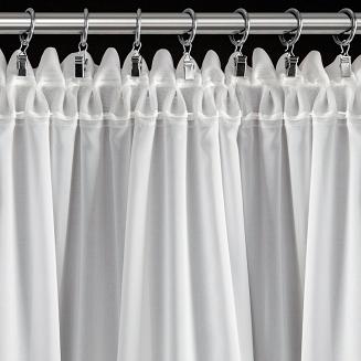 Zasłona gotowa na taśmie ROSES 150x70 Eva Minge Eurofirany biały