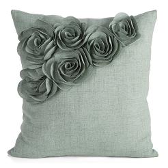 Poszewka dekoracyjna FLORES 45x45 Eurofirany zielony