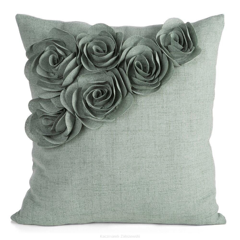 Poszewka dekoracyjna FLORES 45x45 Eurofirany zielony