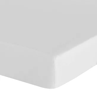 Prześcieradło satynowe z gumką BASIC 160x200x30 Eurofirany biały