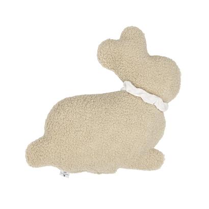 Poduszka dekoracyjna wielkanocna Królik z Bukli 37x37 Easter Bunny beżowa