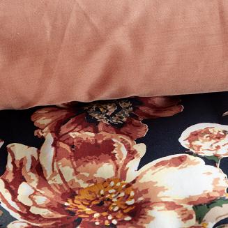 Pościel satynowa SPRING 220x200 Eurofirany czarny