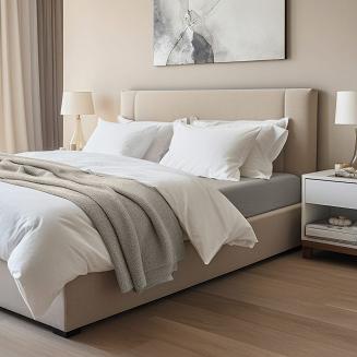 Prześcieradło jersey elastan z gumką 180x200 Darymex popielate