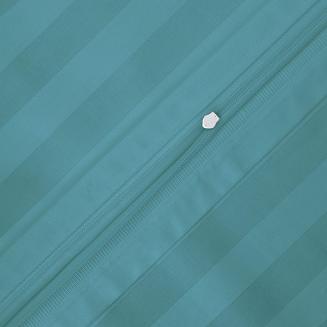 Poszewka satyna bambusowo-bawełniana STRIPE SEA TURQUOISE 40x40 Darymex jednokolorowa turkusowa