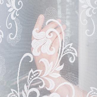 Firanka żakardowa gotowa na żabki MATYLDA 500x160 biała