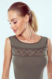 Body damskie bez rękawów Berna khaki