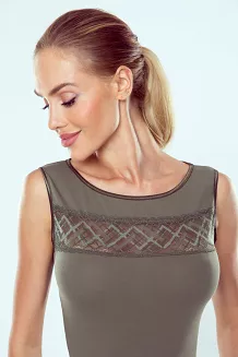 Body damskie bez rękawów Berna khaki