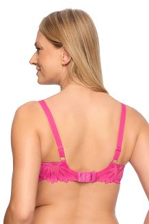 Biustonosz Push Up z koronką Sophia 1225 fuksja
