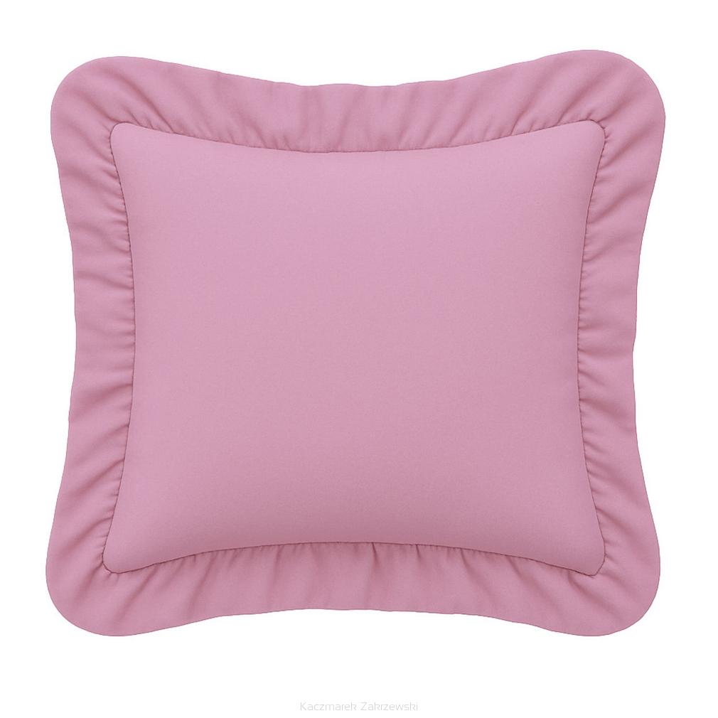 Poszewka do pościeli z falbanką RUFFY 40x40 różowa