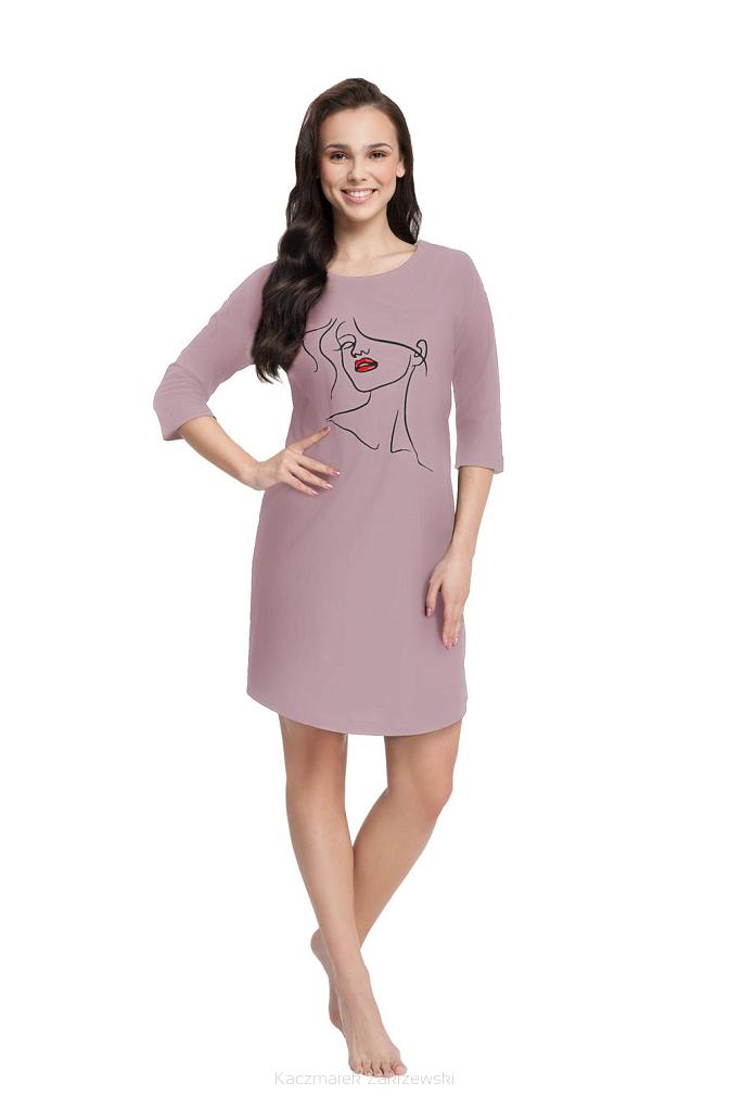 Koszula damska LUNA kod 71 pudrowa