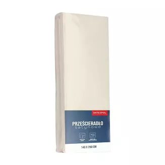 Prześcieradło Microsatyna Ecru 90X200 Zg