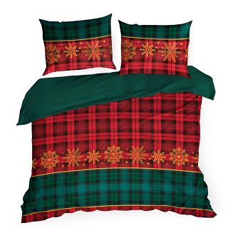 Komplet pościeli świąteczny POS 160x200 Eurofirany czerwony