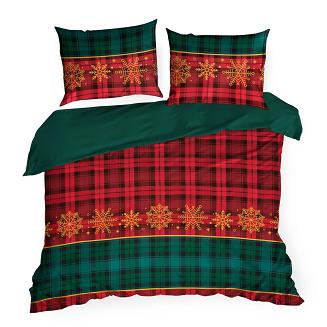 Komplet pościeli świąteczny POS 160x200 Eurofirany czerwony