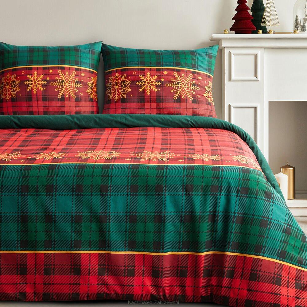 Komplet pościeli świąteczny POS 160x200 Eurofirany czerwony