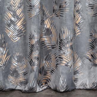 Zasłona gotowa na przelotkach GLORIA 140x250 Eurofirany stalowy