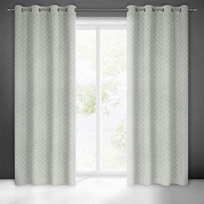 Zasłona gotowa na przelotkach JULIA 140x250 Eurofirany jasnoszara