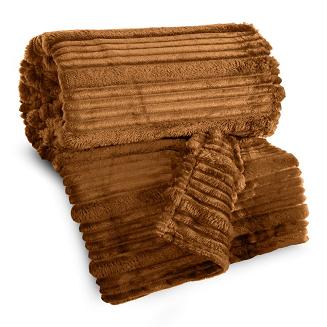 Koc narzuta NINA 220x200 Eurofirany miodowy