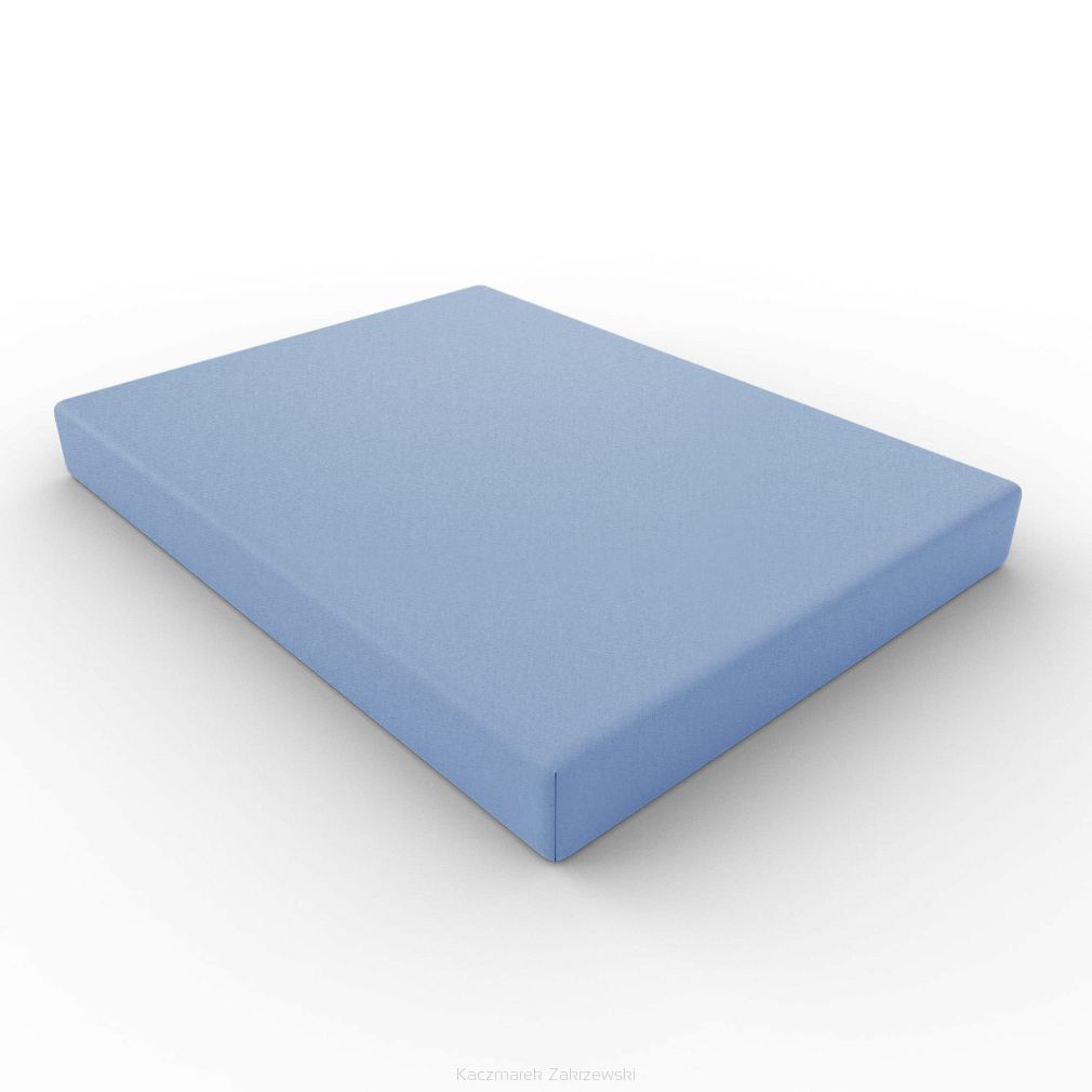 Prześcieradło jersey z gumką 180x200 błękitne