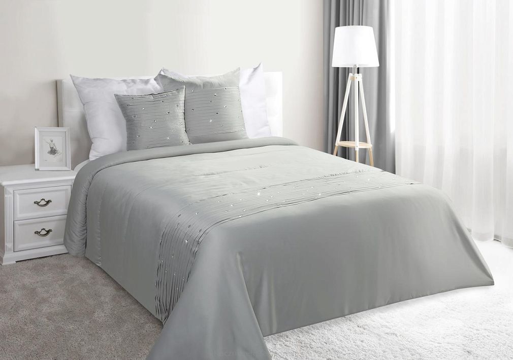 Narzuta dekoracyjna CRYSTAL 220x240 Eurofirany srebrna