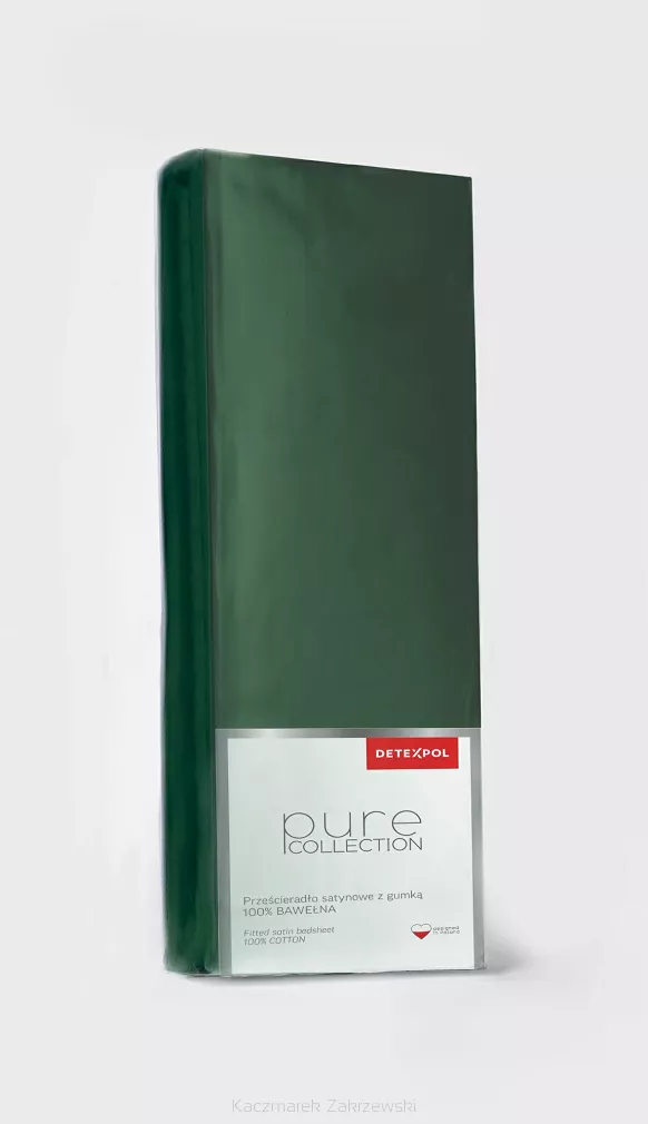 Prześcieradło Satyna Pure Zielone 220X200 Zg