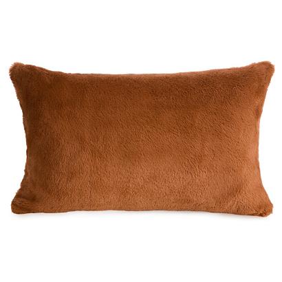 Poszewka dekoracyjna NINA 30x50 Eurofirany ceglasta futrzana i puszysta