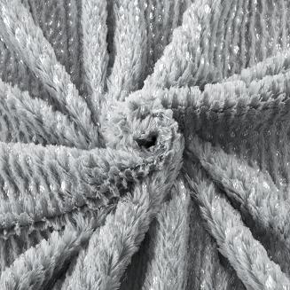 Koc narzuta HAVANA 70x160 Design91 stalowy/srebrny