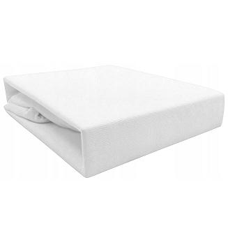 Prześcieradło jersey z gumką 160x200 białe