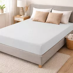 Prześcieradło jersey z gumką 160x200 białe