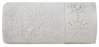 Ręcznik świąteczny JOY 70x140 Eurofirany jasnosrebrny