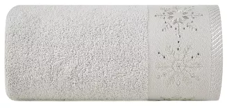 Ręcznik świąteczny JOY 70x140 Eurofirany jasnosrebrny