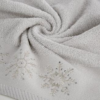 Ręcznik świąteczny JOY 70x140 Eurofirany jasnosrebrny