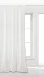 Zasłona gotowa na taśmie VELVET SOFT 140x300 welurowa biała