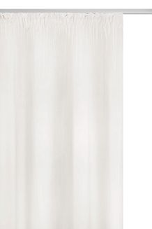 Zasłona gotowa na taśmie VELVET SOFT 140x300 welurowa biała