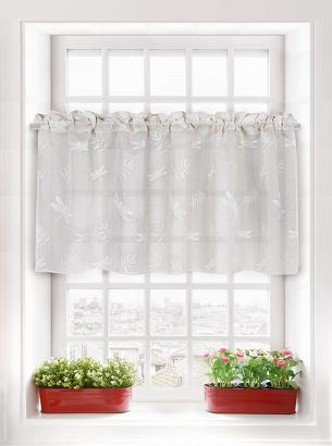 Firana gotowa zazdrostka SALA 30x150 beżowa w ważki