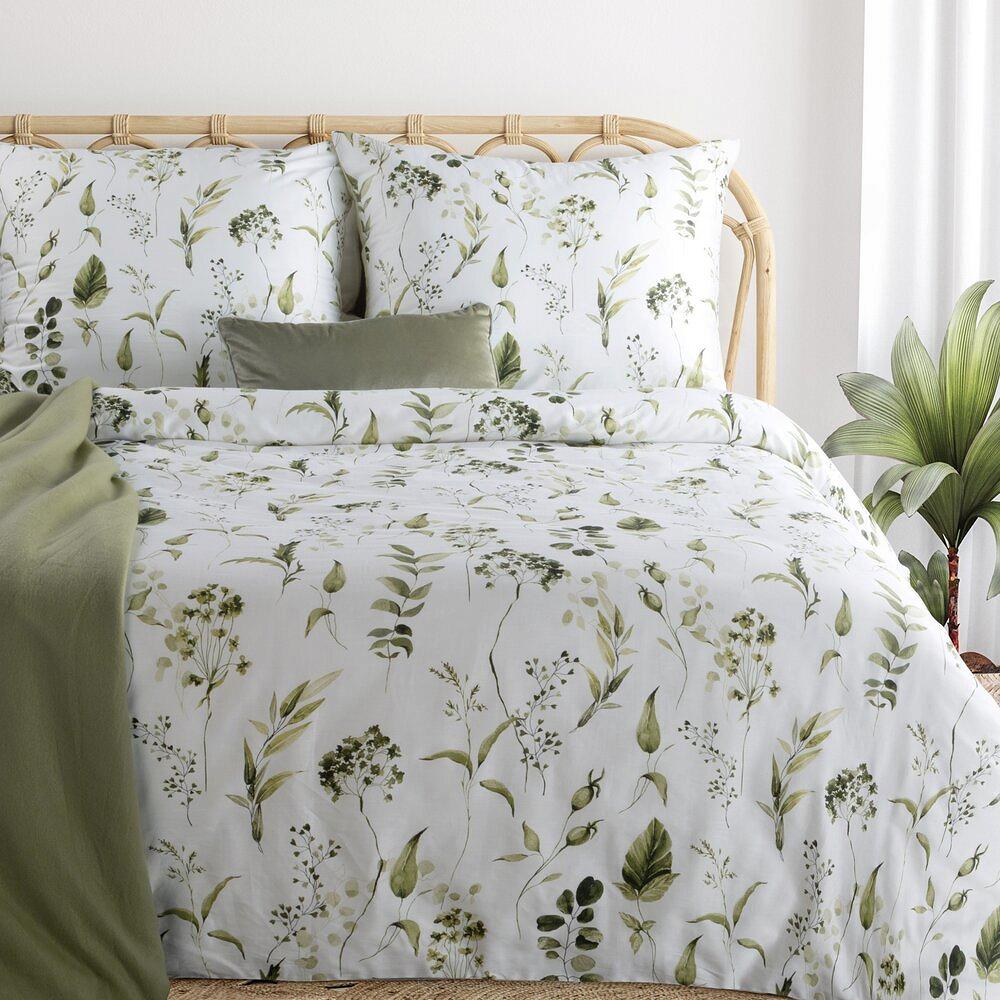 Pościel satynowa SPRING105 140x200 Eurofirany oliwkowy