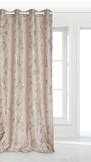 Ciemny Beż Zasłona Welurowa 140x250 Marmy