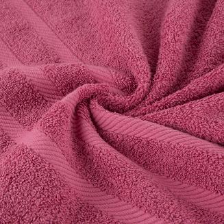 Ręcznik bawełniany MILO 70x140 Eurofirany ciemnoróżowy
