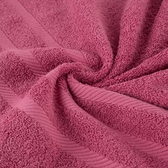Ręcznik bawełniany MILO 70x140 Eurofirany ciemnoróżowy