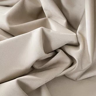 Zasłona gotowa na taśmie BLACKOUT VELVET 140x240 ciemnokremowa