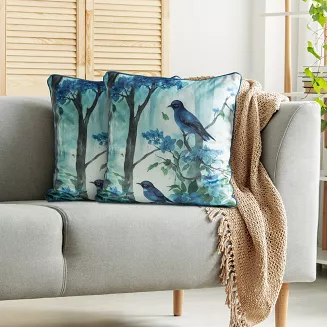 Poszewka dekoracyjna VELVET 45x45 Eurofirany niebieski