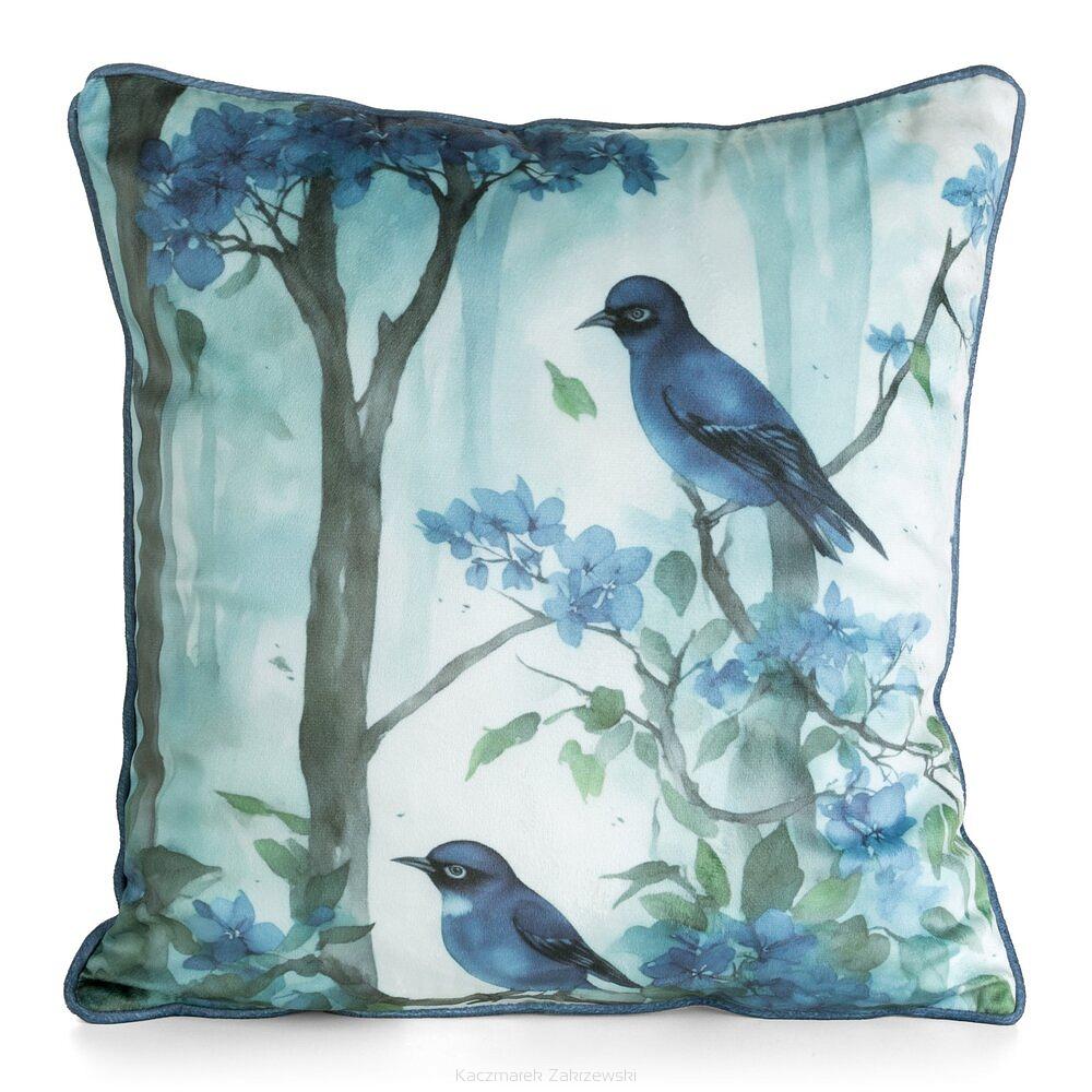 Poszewka dekoracyjna VELVET 45x45 Eurofirany niebieski