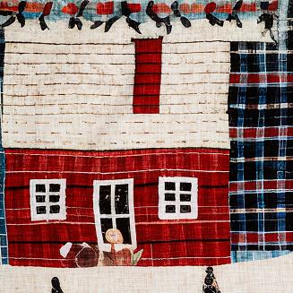 Komplet pościeli świąteczny POS 220x200 Eurofirany czerwony