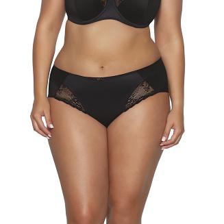 Brazyliany damskie z koronką i kokardką AV 2110 czarne