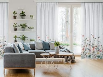 Zasłona gotowa na taśmie DOLLY 140x270 Eurofirany biały