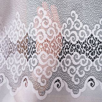 Firanka żakardowa gotowa na żabki MODESTA-1 200x250 biała