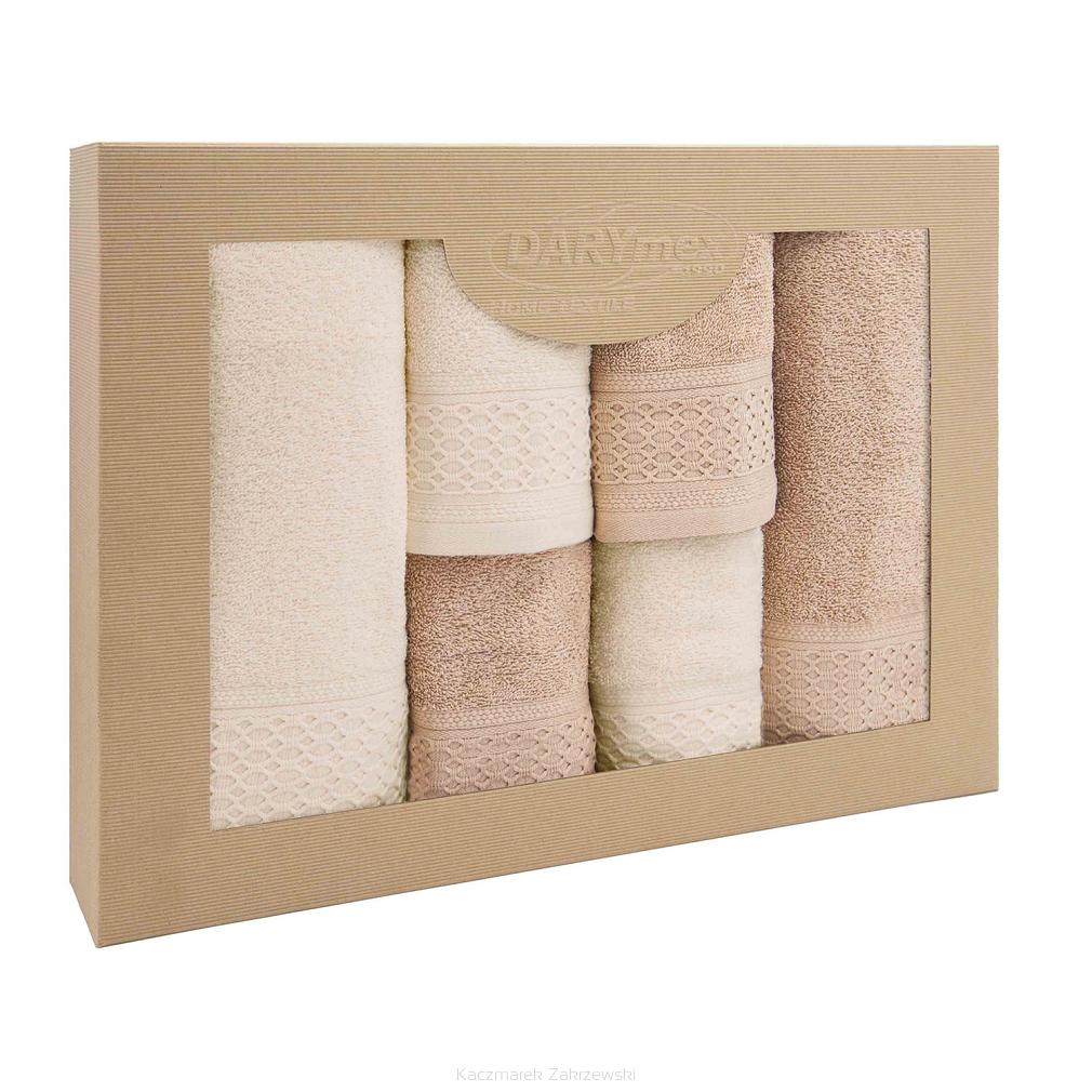 Komplet ręczników 6 częściowy Solano Darymex ecru cappuccino