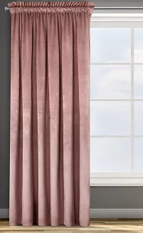 Zasłona gotowa na taśmie ROSA 140x270 Design91 różowy