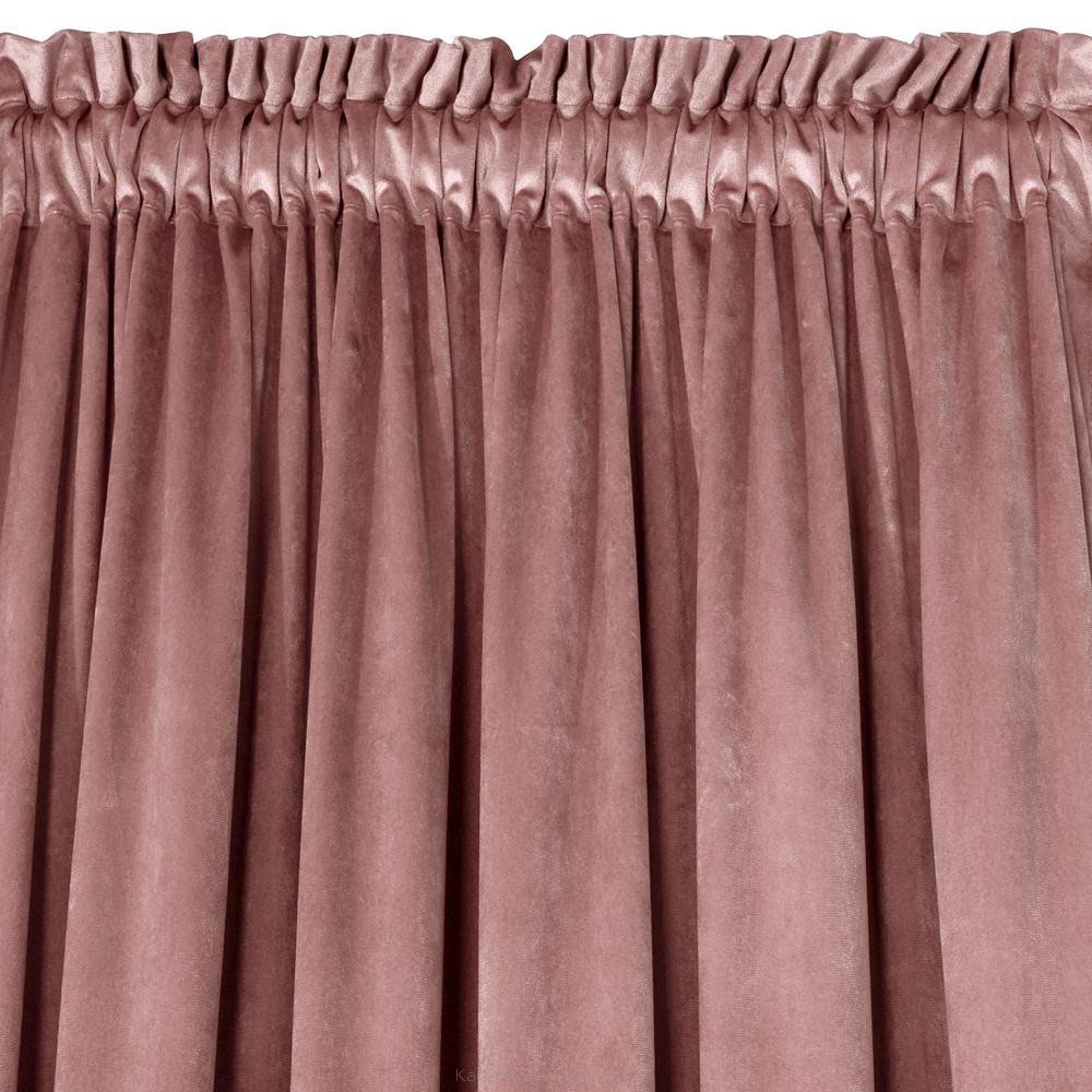Zasłona gotowa na taśmie ROSA 140x270 Design91 różowy